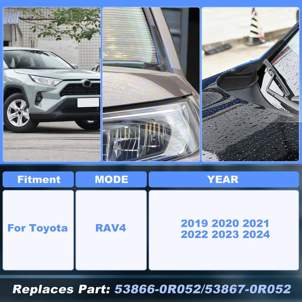 Front Windshield Wiper Side Cowl Trim Cover for Toyota RAV4 (2019–2024)