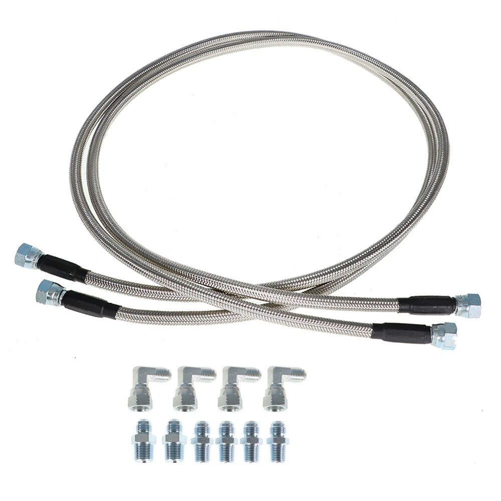 Braided Transmission Cooler Hose Lines for TH350 TH400 700R4 (52")