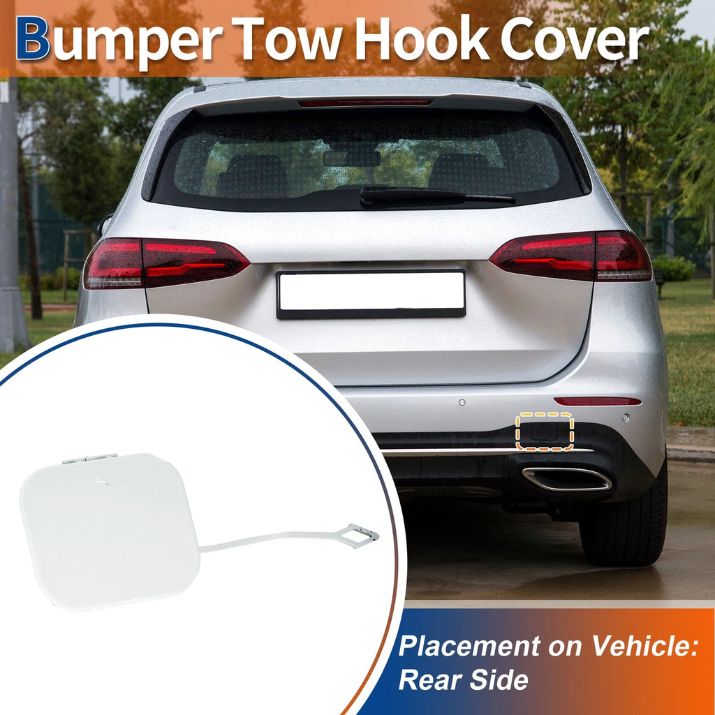 Rear Tow Hook Cover for Mercedes-Benz B-Class (2012–2019) No.A2468851022 White