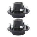 Set of 2 Trailer Hubs for 6 Bolt Wheels (Fits Various Models)
