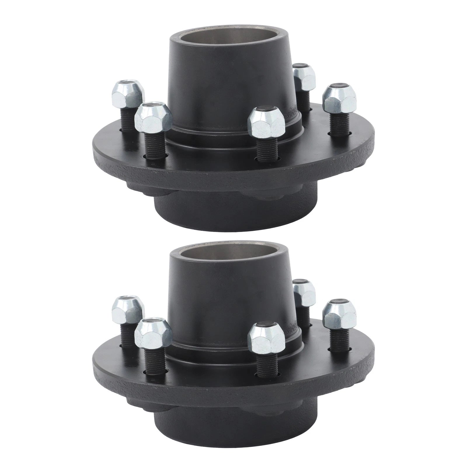 Set of 2 Trailer Hubs for 6 Bolt Wheels (Fits Various Models)