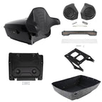 Trunk Backrest Speakers Lamp Mount Rack Plate for Harley Touring (2014–2026)