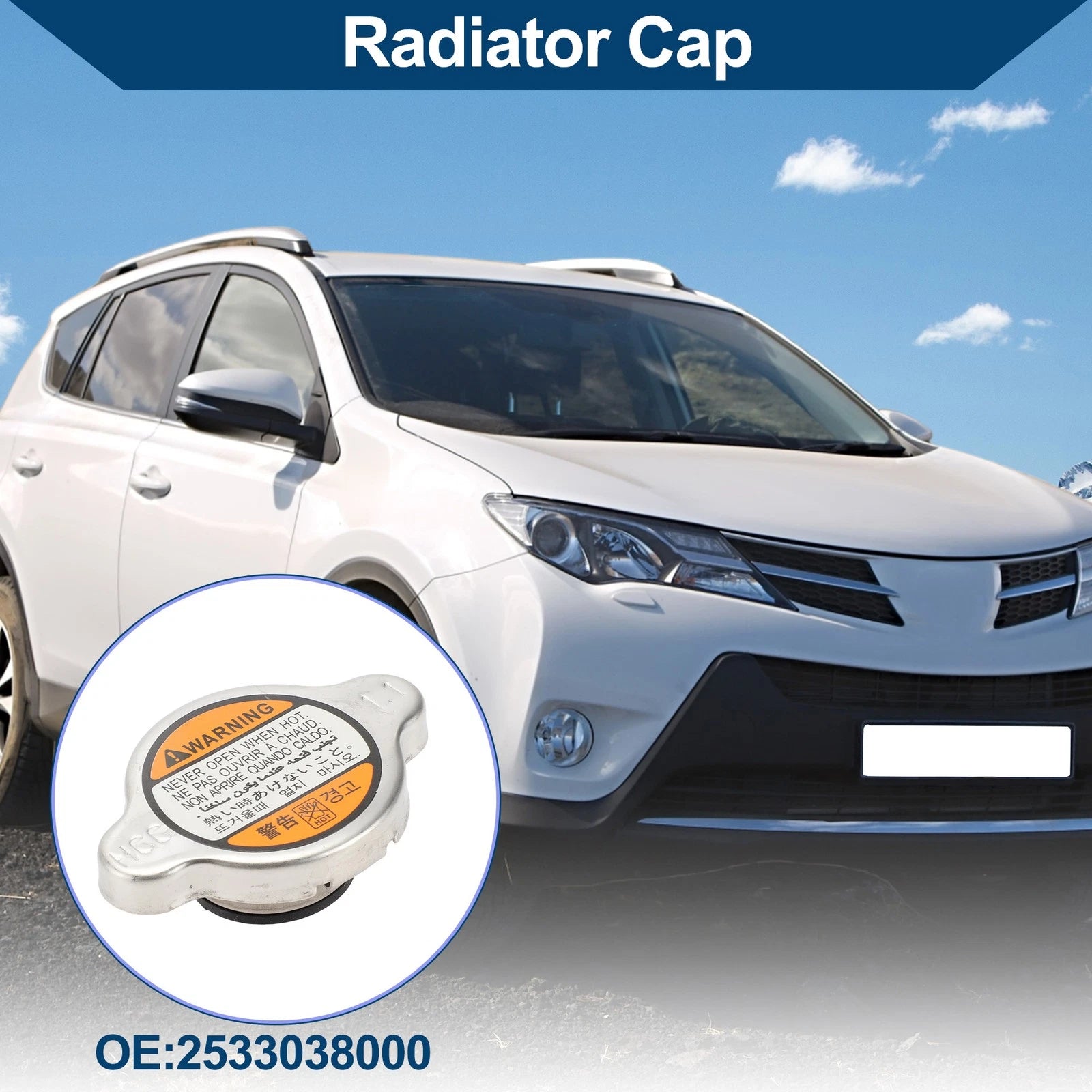 Radiator Cap No. 2533038000 for Hyundai i30 (2007–2020), i10 (2008–2019)