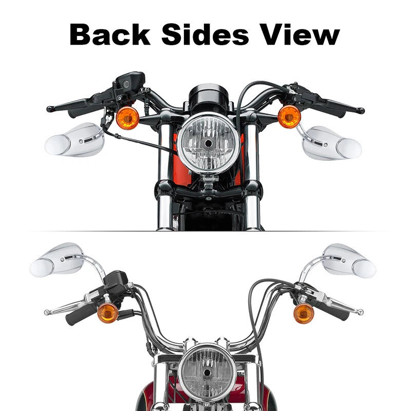 Split Vision Mirrors for Harley Touring Electra Glide Street Glide Road King (2014–2023)