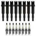 Set of 8 Ignition Coils & NGK V-Power Spark Plugs for BMW E70 X5 4.8 V8