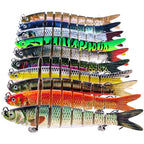 Multi Jointed Sinking Lure for Bass Fishing (11.4g, 8 Section)