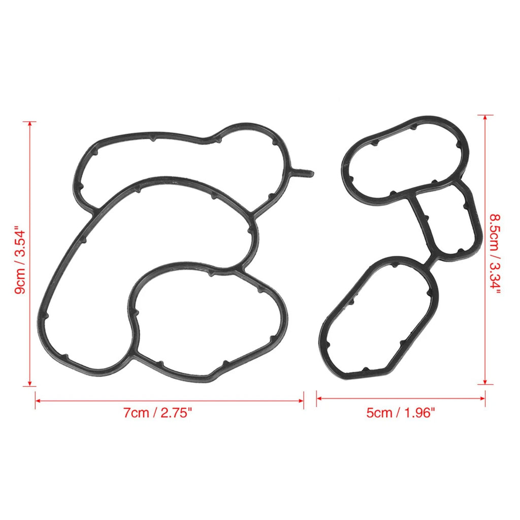 Set of 2 Engine Oil Pan Gasket Seals for BMW 328i 330i (2007–2013)