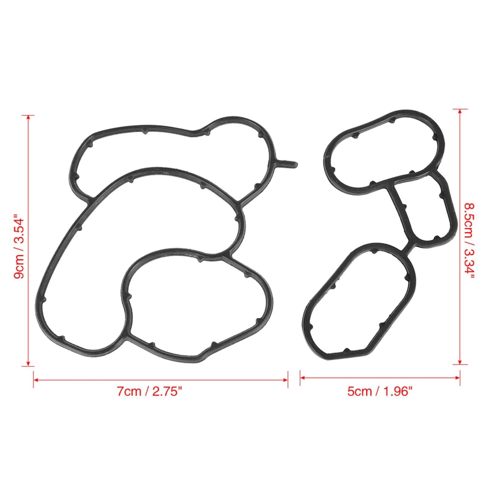 Set of 2 Engine Oil Pan Gasket Seals for BMW 328i 330i (2007–2013)