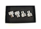 Valve Stem Caps With Dodge Logo Premium Chrome Knurled for Dodge (2005–2015)