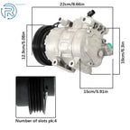 A/C Compressor with Clutch for Hyundai Accent 2007-2009