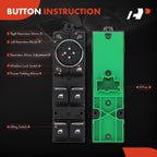 Front Left Power Window Switch for Ford Explorer (2016-2019)