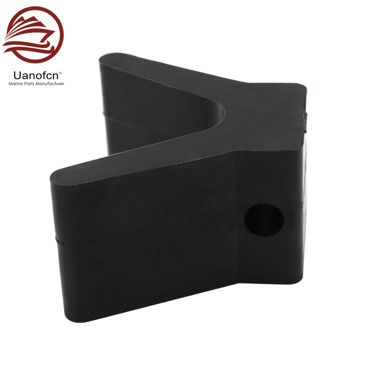 V Bow Stop for Boat Trailer (Non Marking Polyurethane, 2 Inch Mounting Width)
