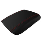 Leather Console Armrest Cover for Cadillac Escalade (2002–2006) Red Stitch