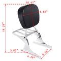 Sissy Bar Backrest Luggage Rack for Harley Heritage Softail (1984-2017)