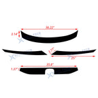 Matt Black Front Bumper Grille Strip Cover for Honda Civic (2016-2021)