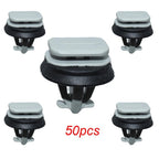 50PCS A Pillar Side Trim Clips for Iveco Daily (2000–2023) Grey Plastic