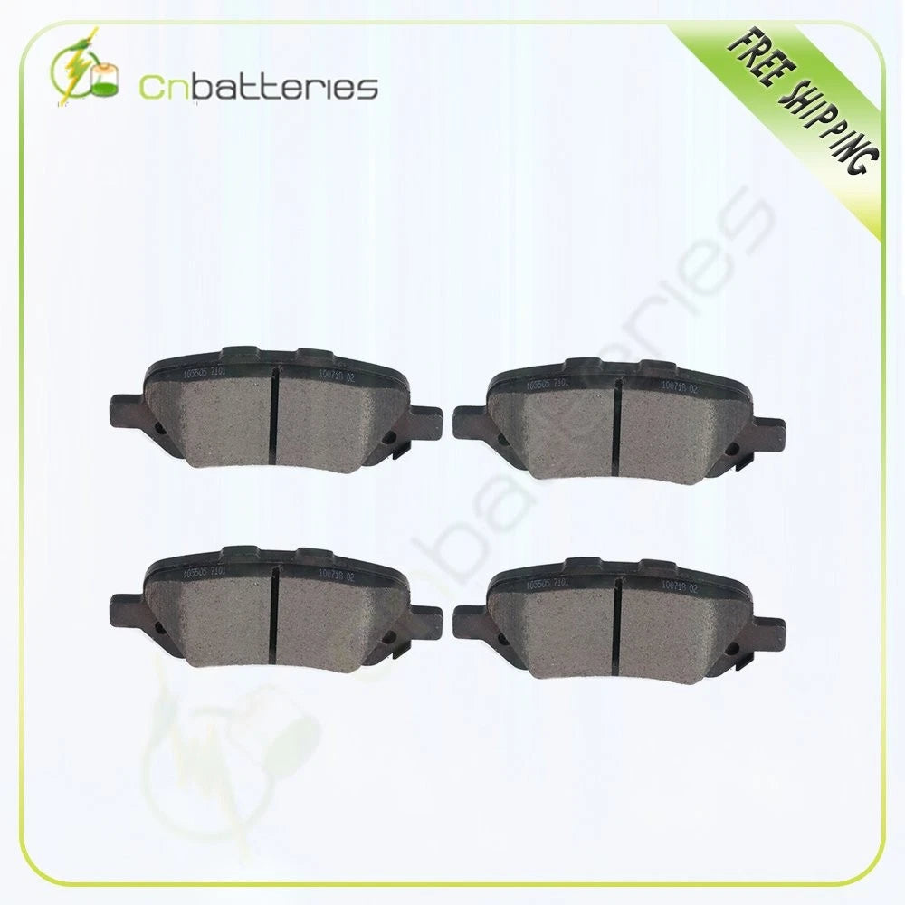 Set of 4 Metallic Rear Brake Pads for Toyota Venza (2009–2016)