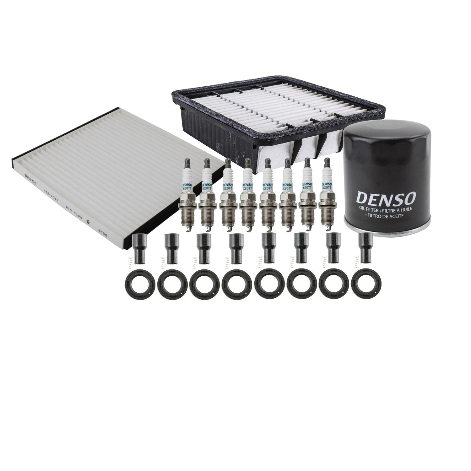 Denso Tune Up Kit 8 Spark Plugs & Boots for Lexus GX470 (2003–2009)