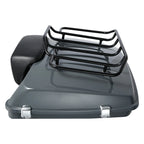 Gray Razor Trunk Backrest for Harley Touring Street Glide (2014–2026)