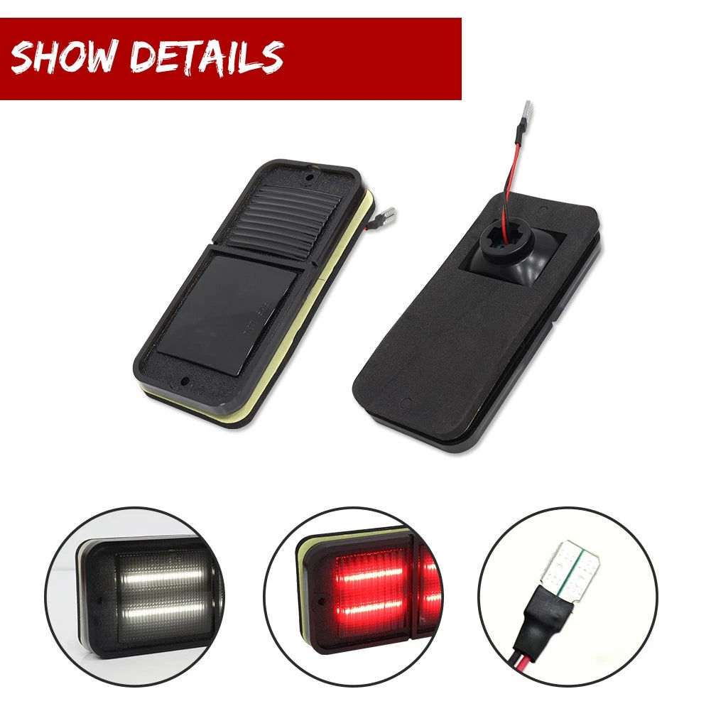 Set of 4 LED Side Marker Lights for Chevy GMC Truck (68–72)