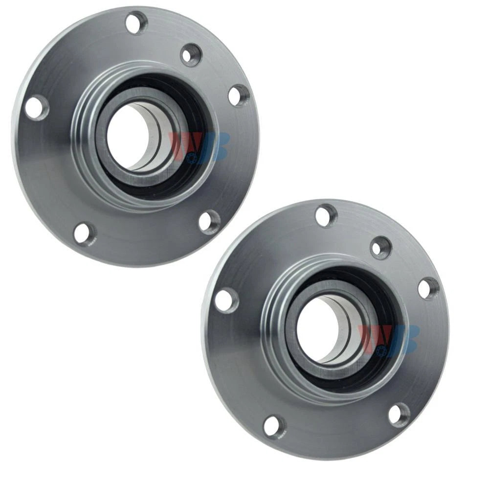 Set of 2 Front WJB Wheel Bearing and Hub Assemblies for BMW E36 E46 E34