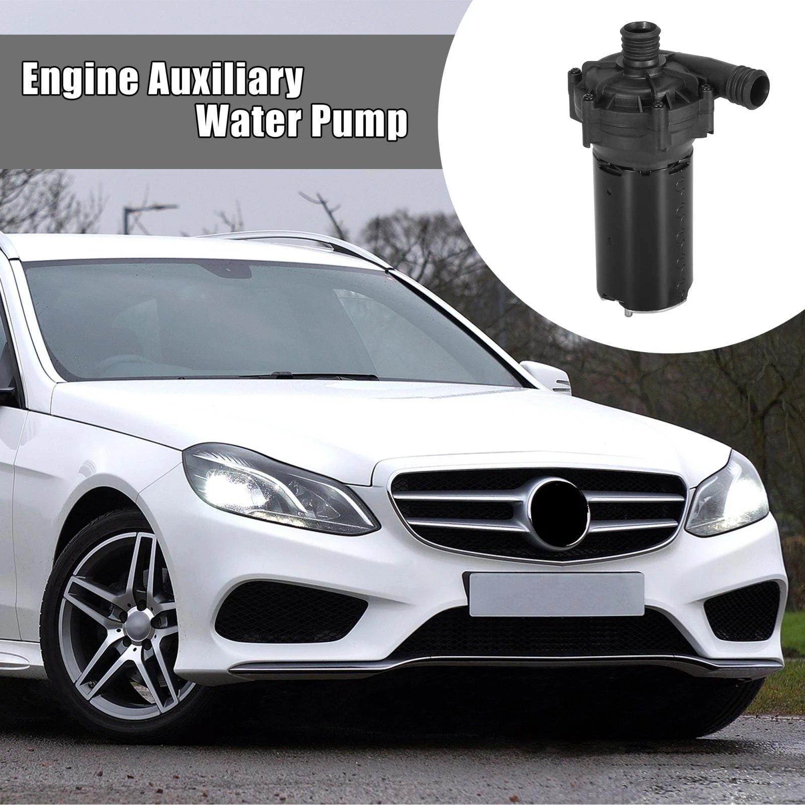 Engine Auxiliary Water Pump for Mercedes-Benz W164 ML63 SL600 SL65 (2006–2011) 0005000386 747709482453