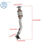 2X Catalytic Converter w/ Gasket for Cadillac CTS (2010–2011) 3.0L