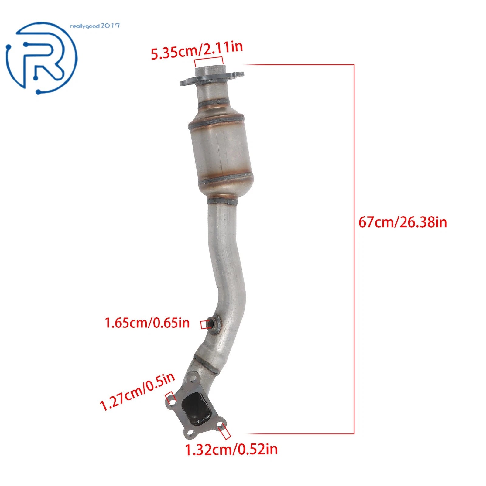 2X Catalytic Converter w/ Gasket for Cadillac CTS (2010–2011) 3.0L