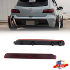 2X Red Lens Rear Bumper Reflector Lights for Mazda3 Axela (2004–2009)