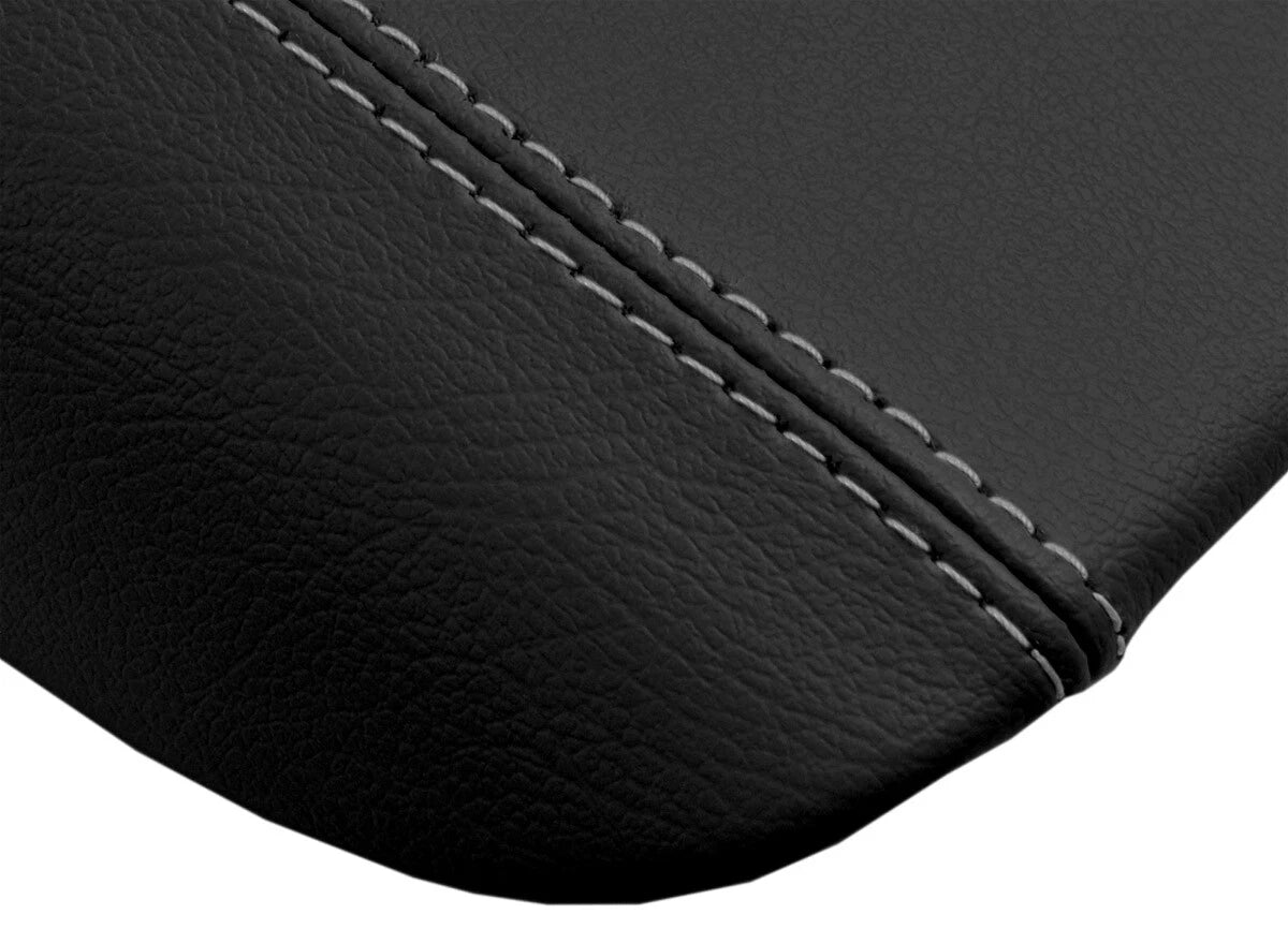 Console Lid Pull Over Cover Leather for GMC Denali (2003–2008) Gray Stitch