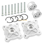 Front Wheel Hubs & Bearings & Studs Kit for Polaris RZR 800 RZR S 800 (2008–2014)
