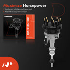 Ignition Distributor with Cap & Rotor for Ford F-150 F-250 Bronco (1985–1991)