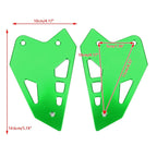 Green Left & Right Hanger Heel Plate Boot Guard for Kawasaki Z 900 (2017–2020)