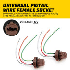 Pigtail Wire Female Socket 7443 for Universal Applications (2X)