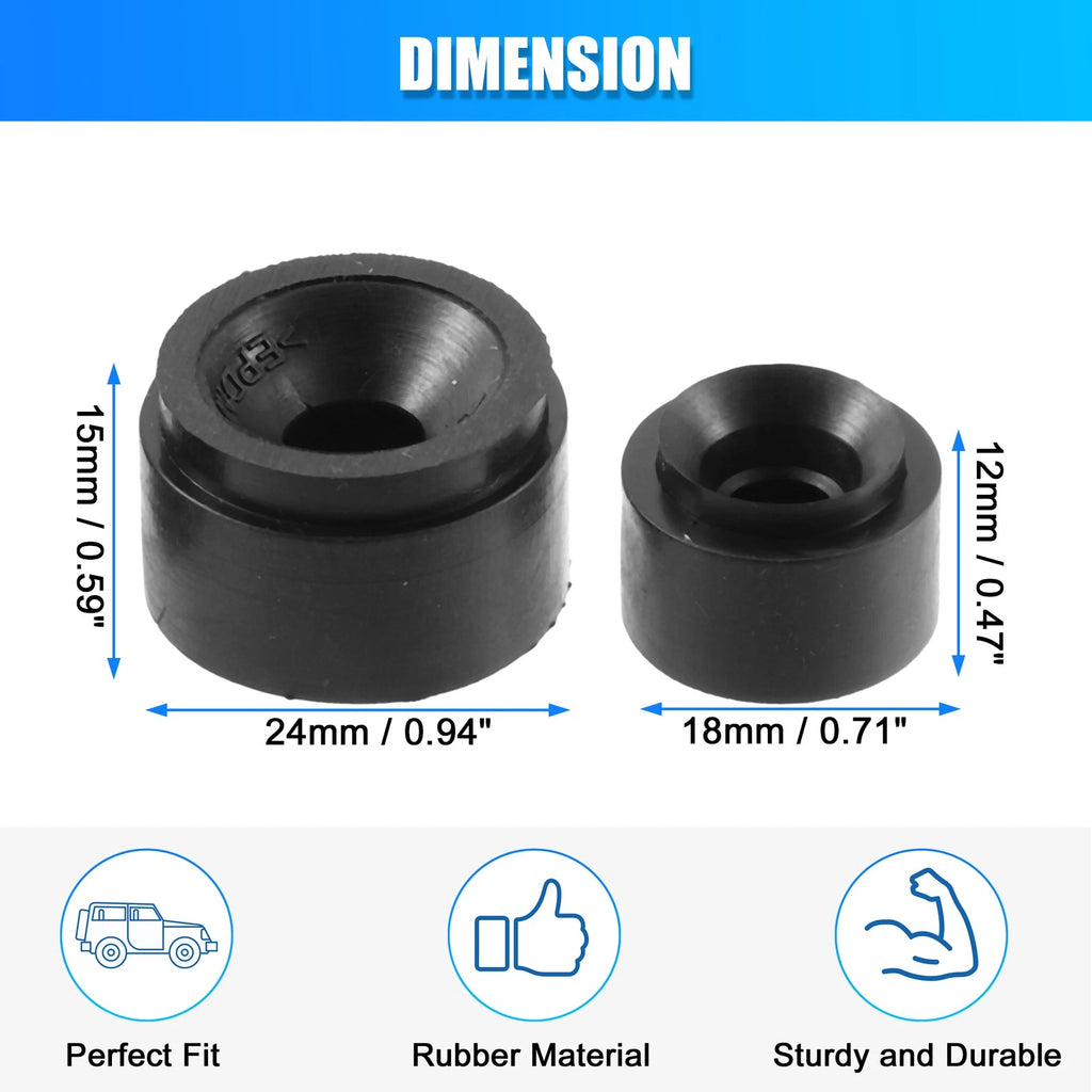 Set of 4 Hood Stop Cushion Bumpers Rubber for Audi A6 (2005–2016) 07C103226 07C103226B