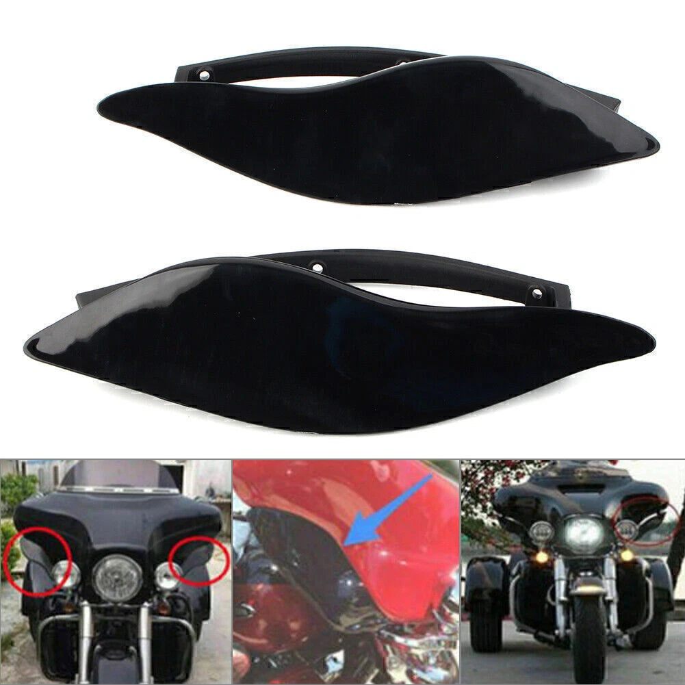 Pair Adjustable Fairing Air Deflectors for Harley Batwing Street Glide (2006–2023)