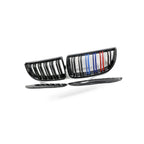 Gloss Black Dual Line Grille for BMW 3 Series E90 E91 (2006–2008)