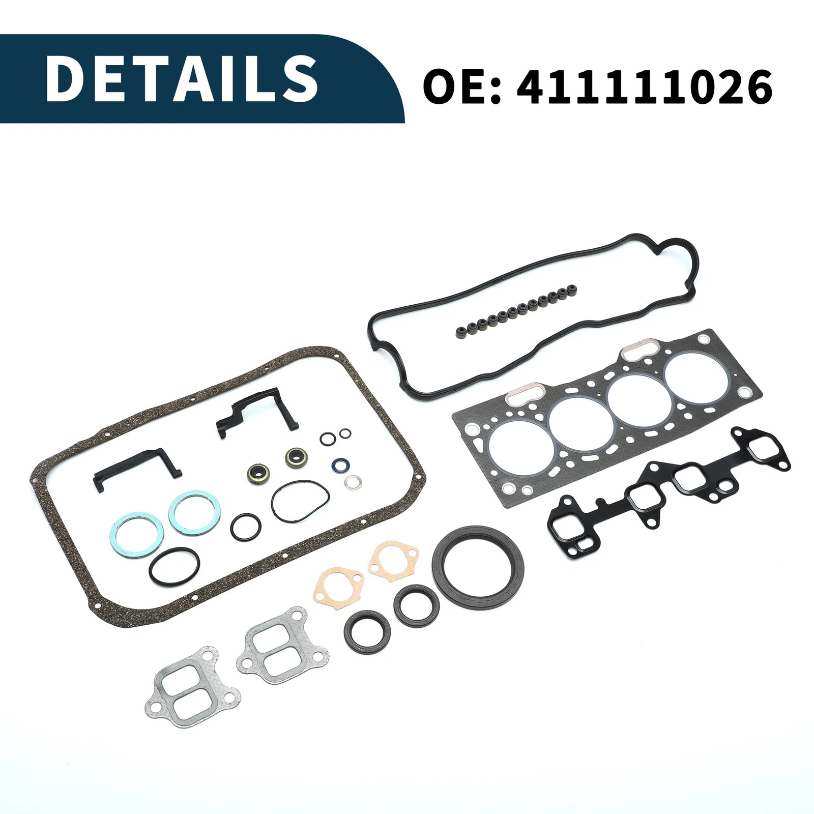 Cylinder Head Gasket Kit No. 411111026 for Toyota 2E (1 Set)