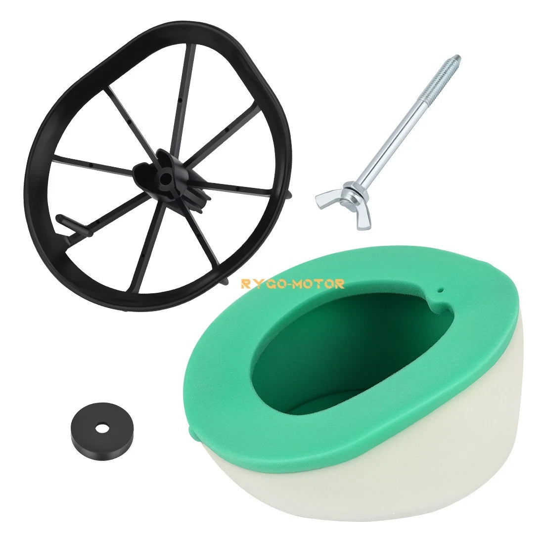 Air Filter Cleaner w/ Cage Holder & Wing Bolt for Suzuki RM125 RM250 (2001–2008)