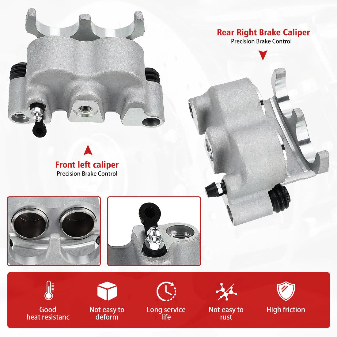 Front Brake Calipers for Polaris Ranger 500, Ranger Crew 500 (2008–2013)