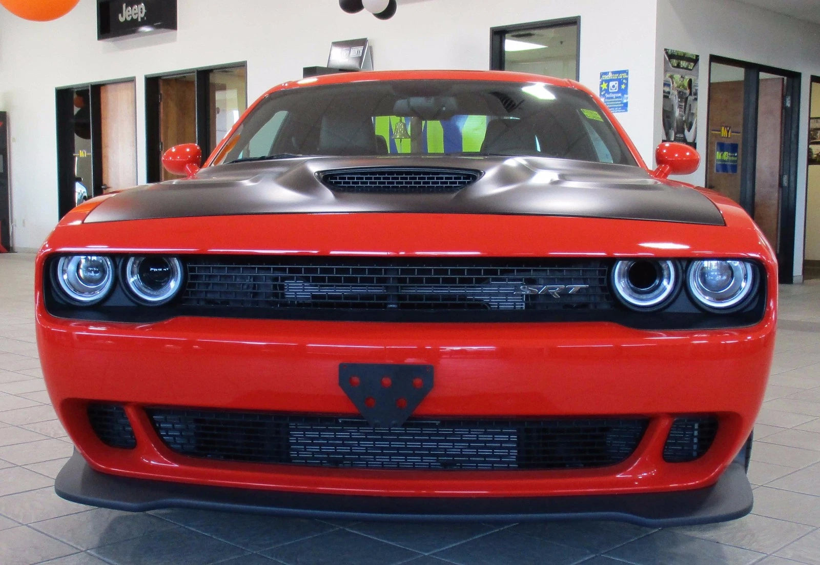 License Plate Bracket Removable for 2015-2023 Dodge Challenger Hellcat