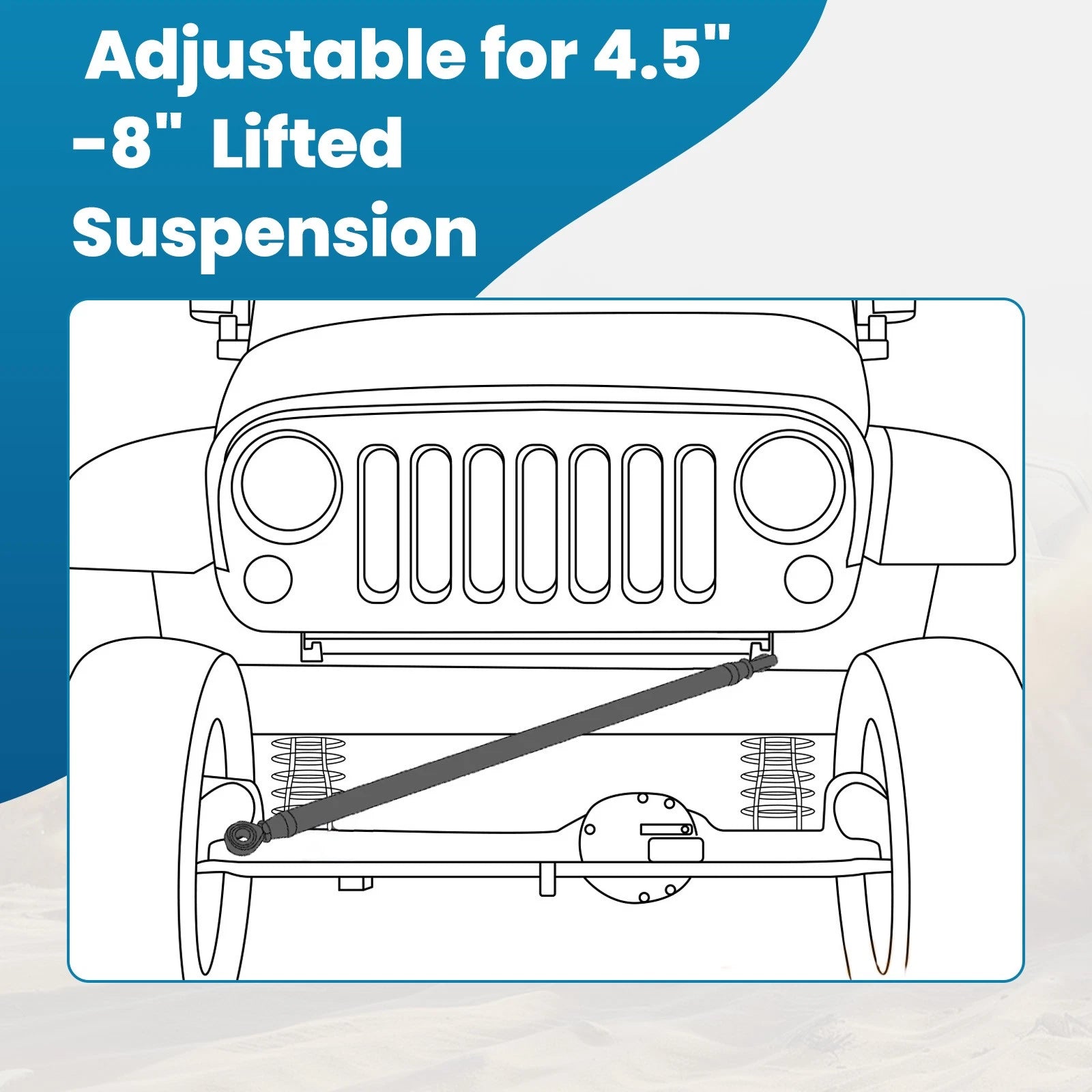 Adjustable Panhard Rod Track Bar for Dodge Ram 2500 3500 (1994–2002)