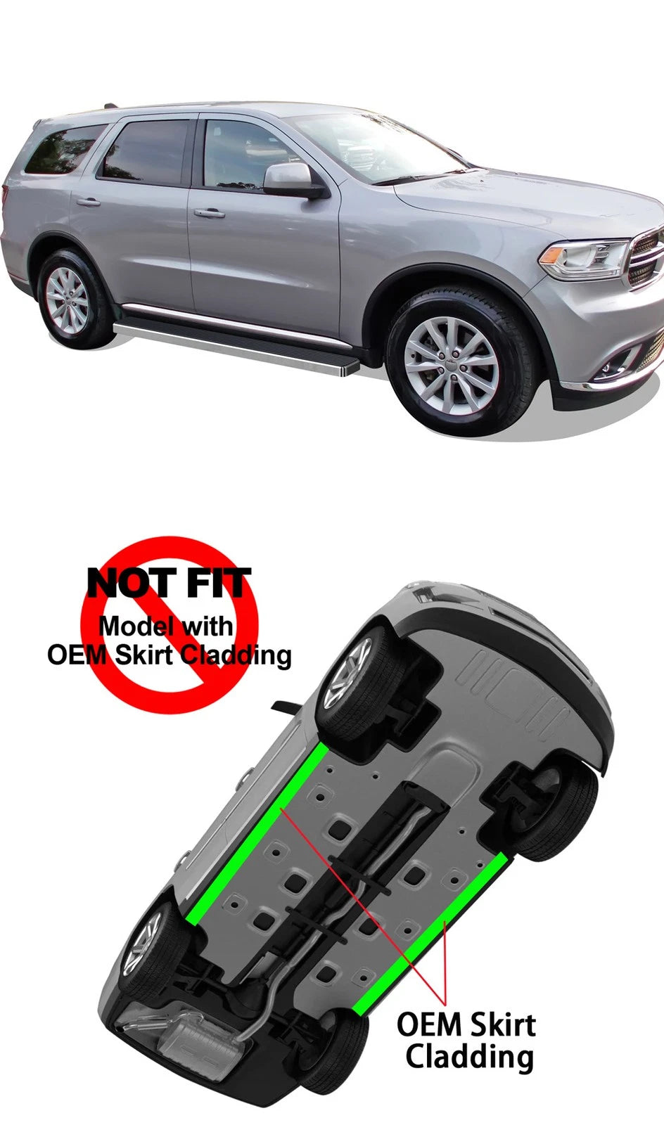 5-Inch Running Boards for Dodge Durango (2011-2026)