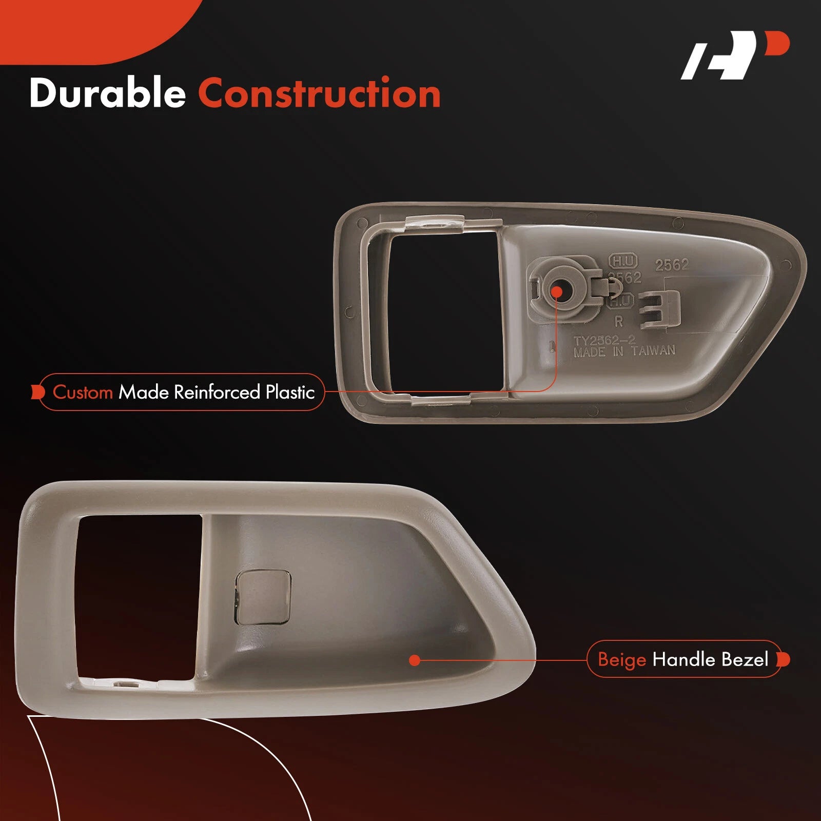 Beige Interior Door Handle Front or Rear Right for Toyota Camry (1997–2001)