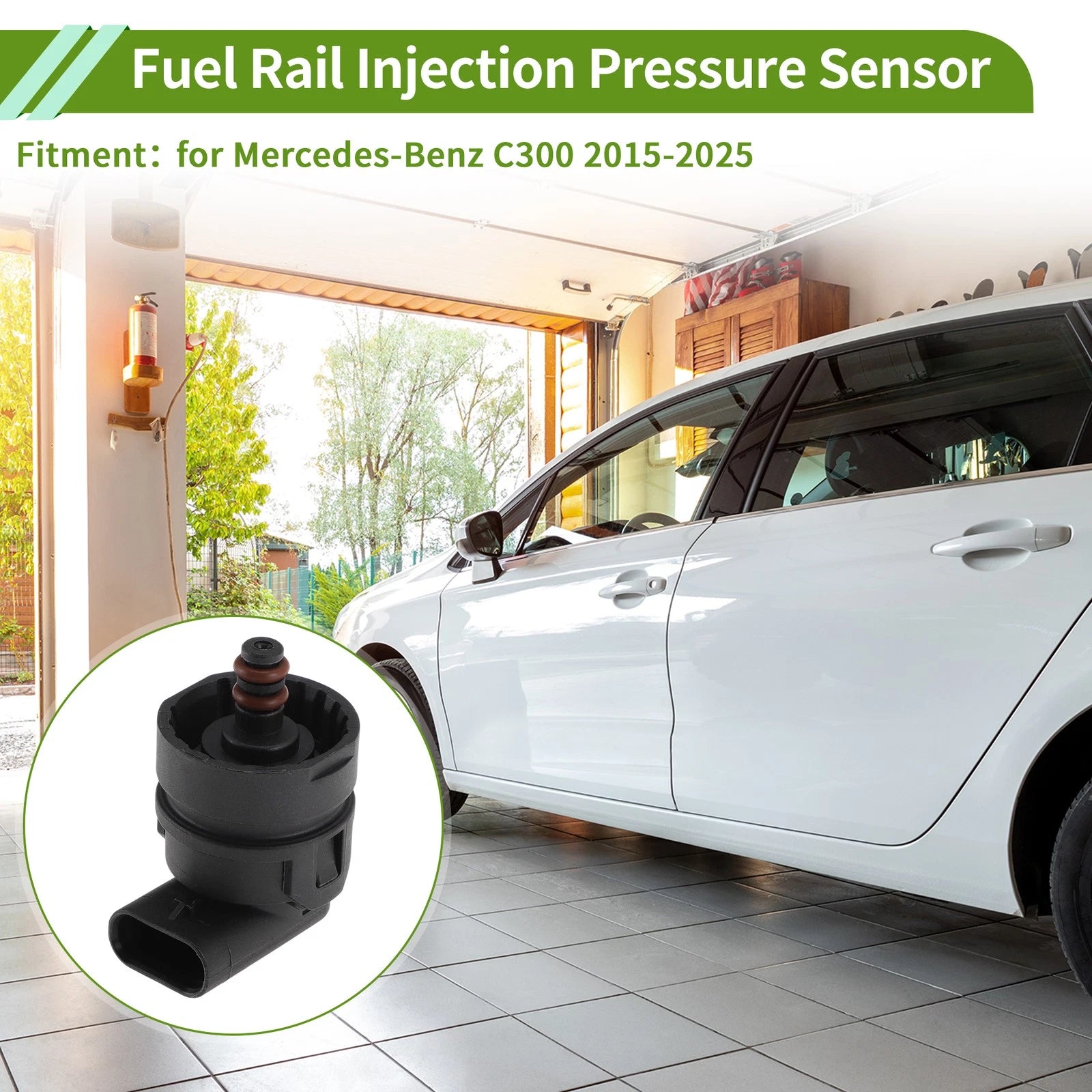 Fuel Injection Pressure Sensor A0009054006 for Mercedes-Benz C300 (2015–2025)