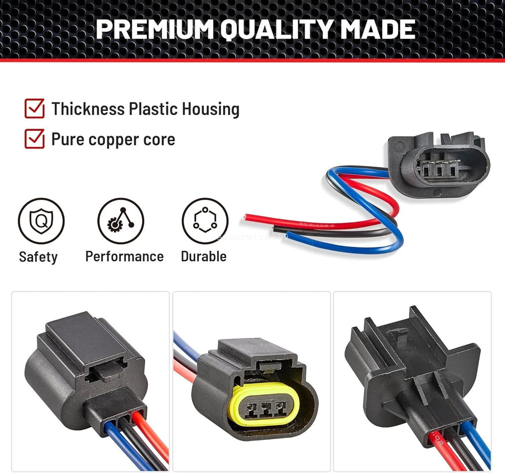 H13 Socket 3 Pin Wiring Adapter for Ford F150 (2000–2014)
