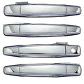 4PC Chrome Outside Door Handle for Cadillac Escalade & Silverado (2007–2014)
