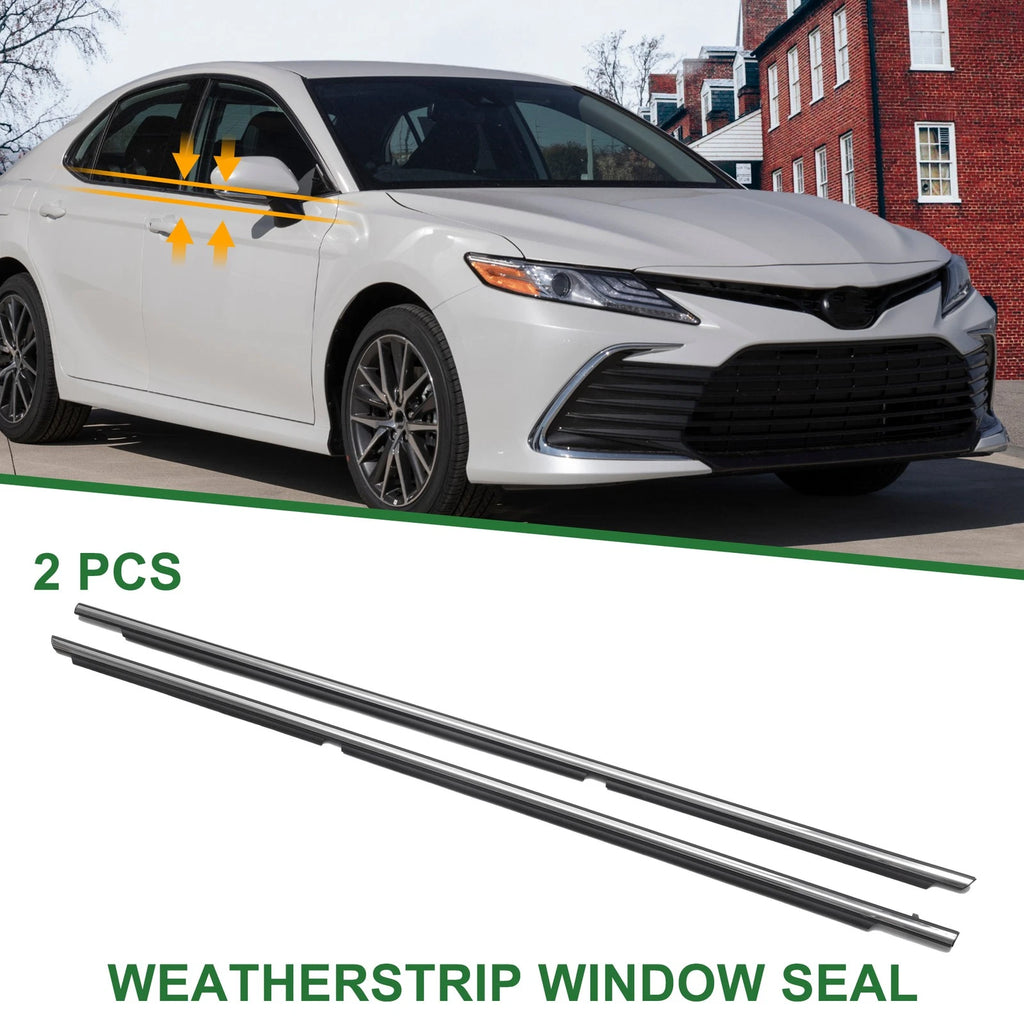 2X Rear Weatherstrip Window Seal No. 7573006060 for Toyota Camry 