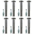Set of 8 NGK V-Power Spark Plugs & Denso Coil Boots for Lexus GS400 LS400 SC400 (1991–2000)