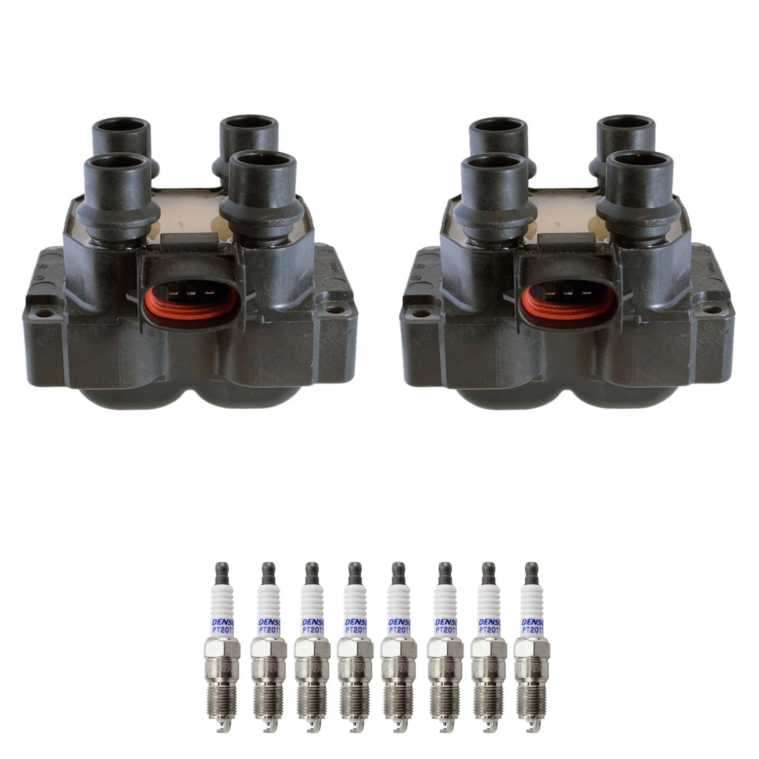 2X Ignition Coil & 8 Platinum Spark Plugs Kit for Ford Cougar Grand Marquis Ranger